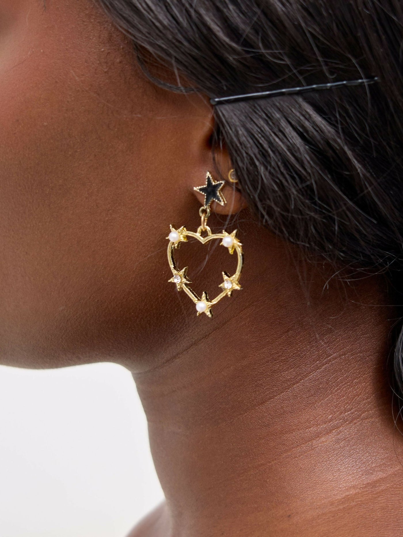 WSC Pambo Love Earring - Brass - Shopzetu