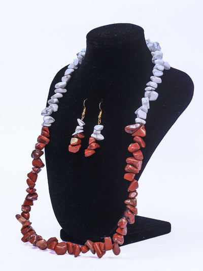 Klewisia Closet Ceramic Necklace Beads Jewellery - Brown - Shopzetu