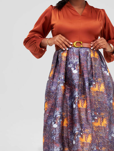 Stylish Sisters Dress - Brown - Shopzetu