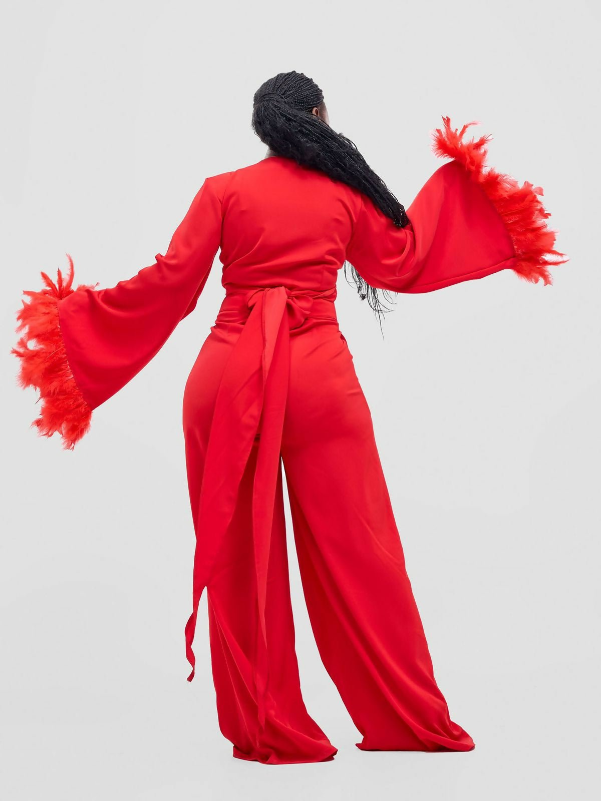Merli Africa Flamingo Zaz Set - Red - Shopzetu
