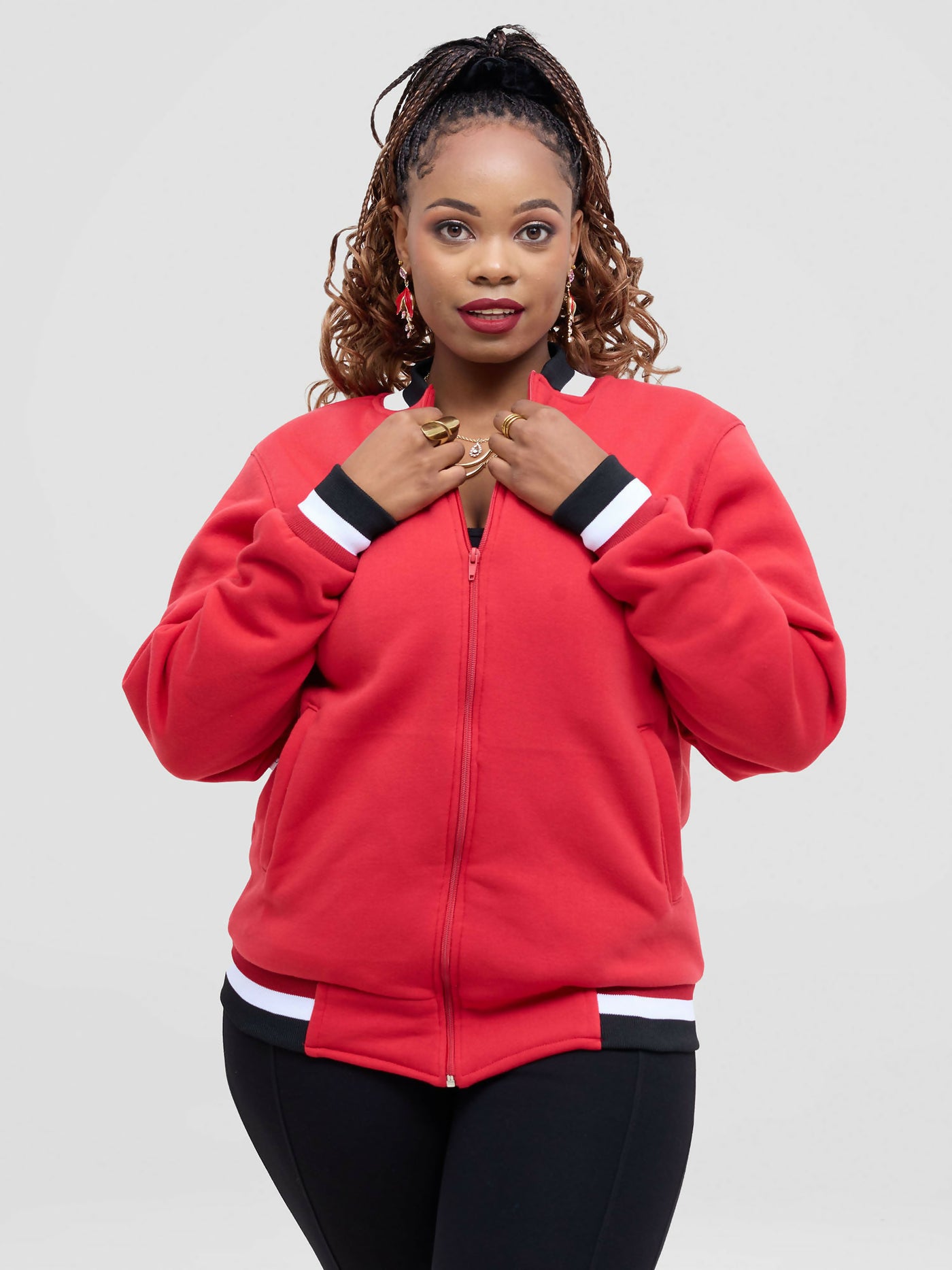 TimyT Urban Wear Ember Jacket - Red - Shopzetu