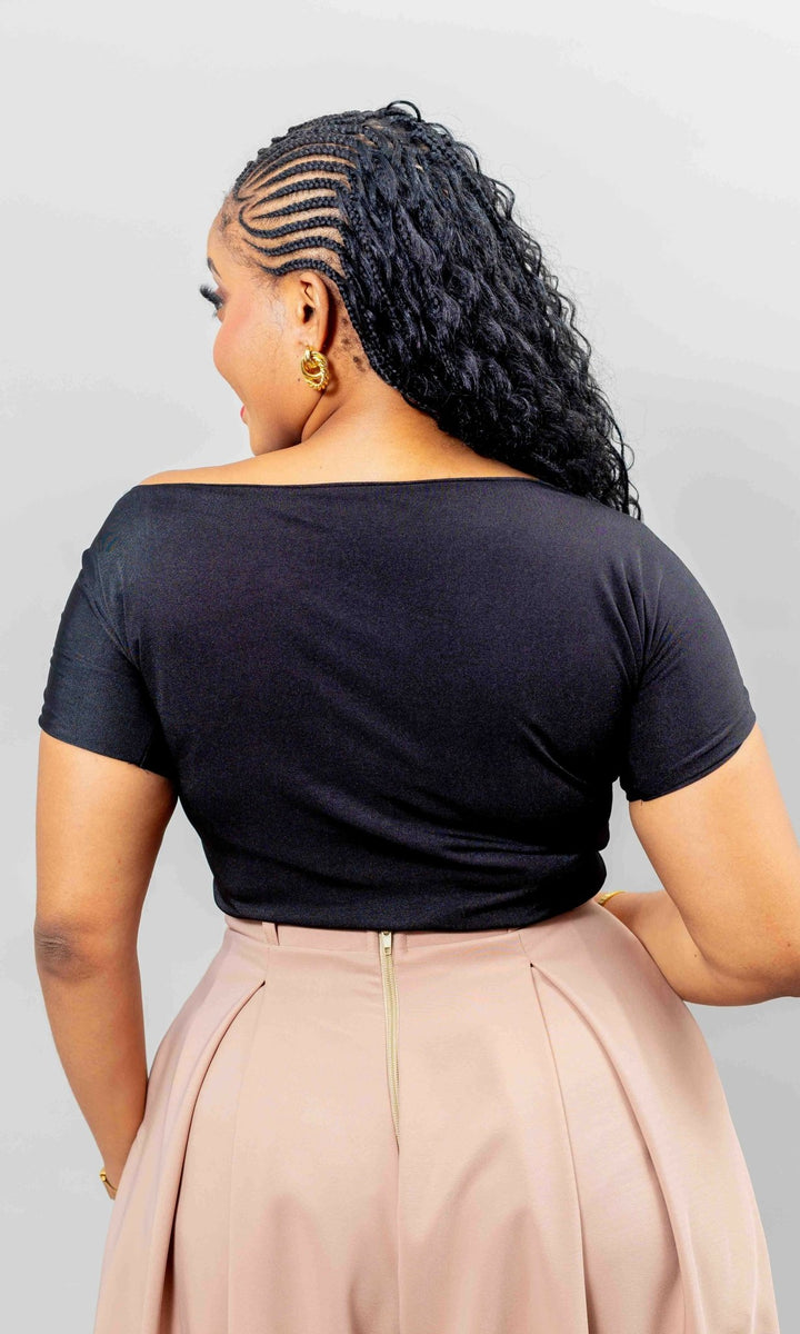 African Yuva Nori Blouse - Black - Shopzetu