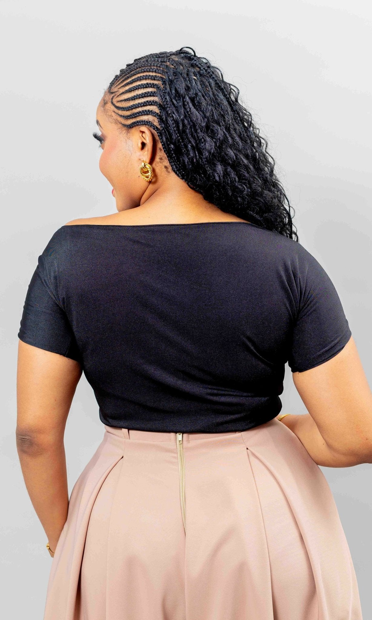 African Yuva Nori Blouse - Black - Shopzetu