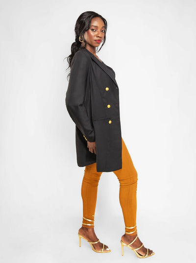Da'joy Fashions Chester Blazer - Black - Shopzetu