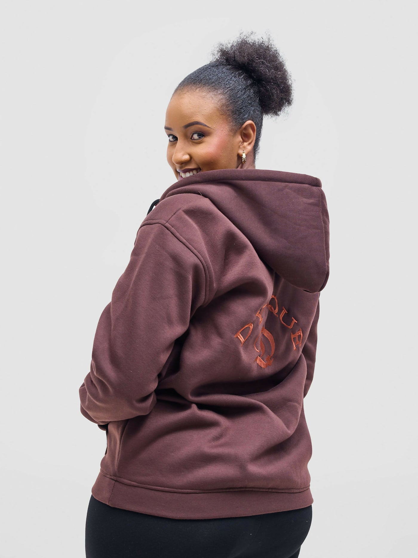 Dynique Clothing Hoodie - Brown - Shopzetu