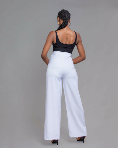 Da’Joy Fashions Polaris Pants - White - Shopzetu