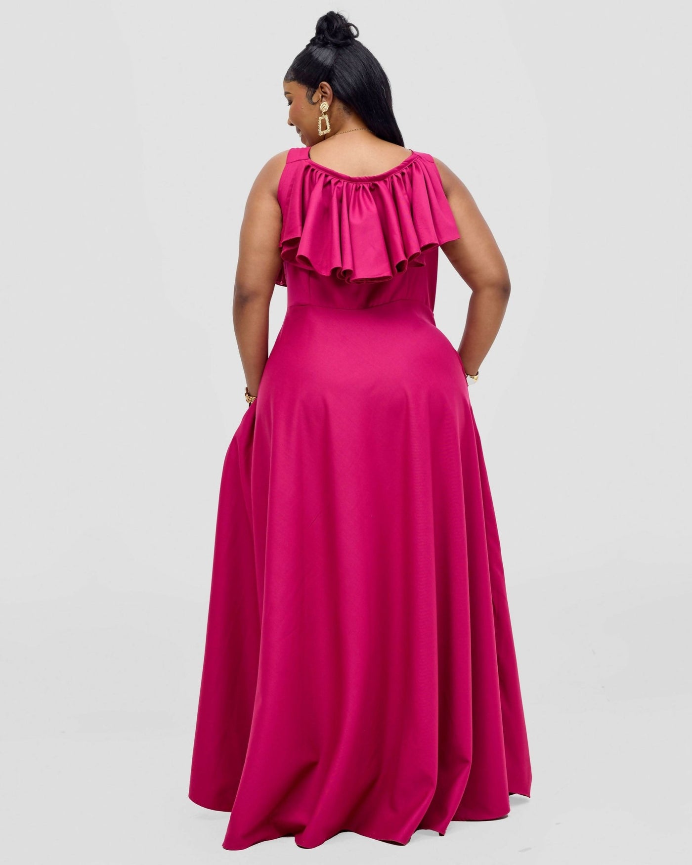 Kakiba Collections Rose Dress - Pink - Shopzetu