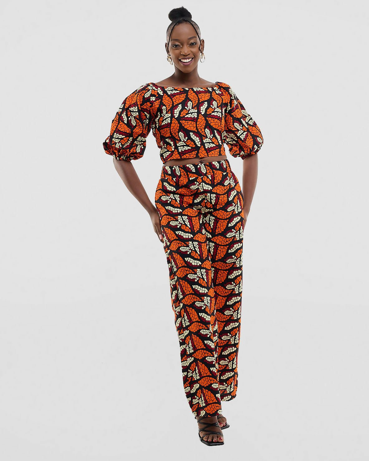 Gravio Fashions Bella Top - Orange - Shopzetu