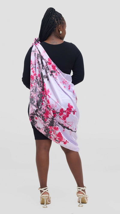 Afrodame Luxurious Silk Scarf - Pink - Shopzetu