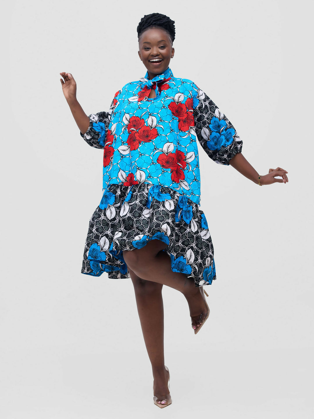 Simbaress Zuri Dress - Blue - Shopzetu