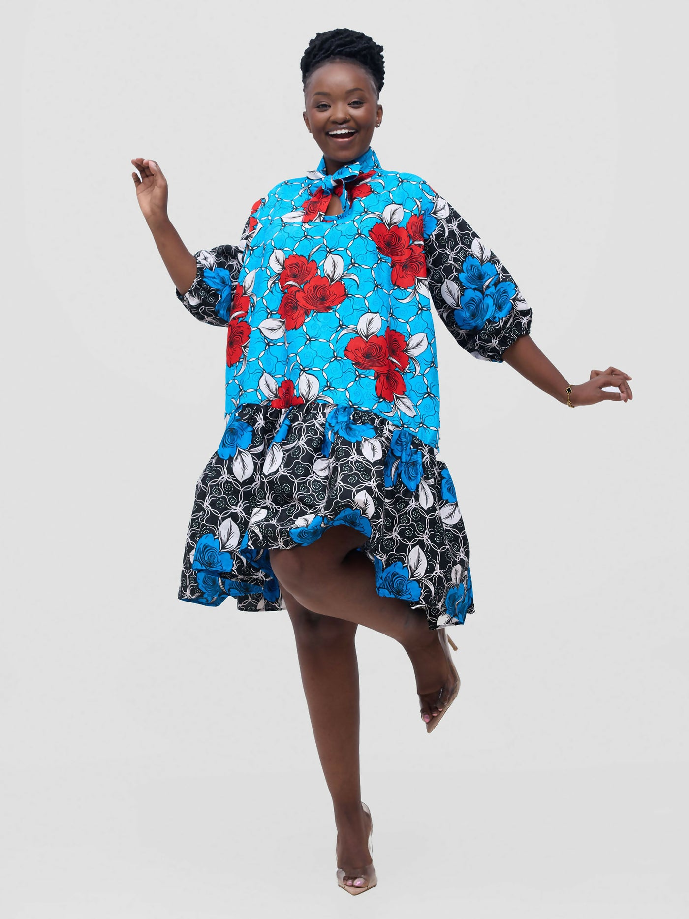 Simbaress Zuri Dress - Blue - Shopzetu
