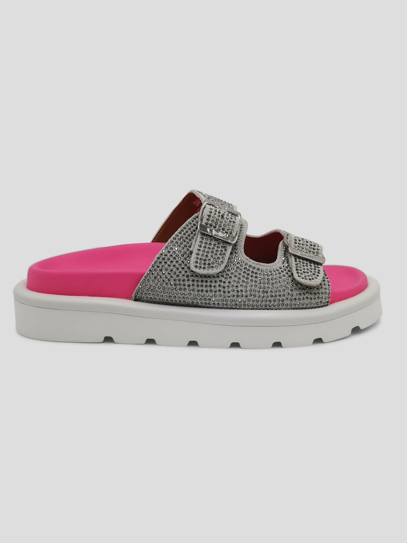 Julz Zane Diamanté Sandal - Pink - Shopzetu