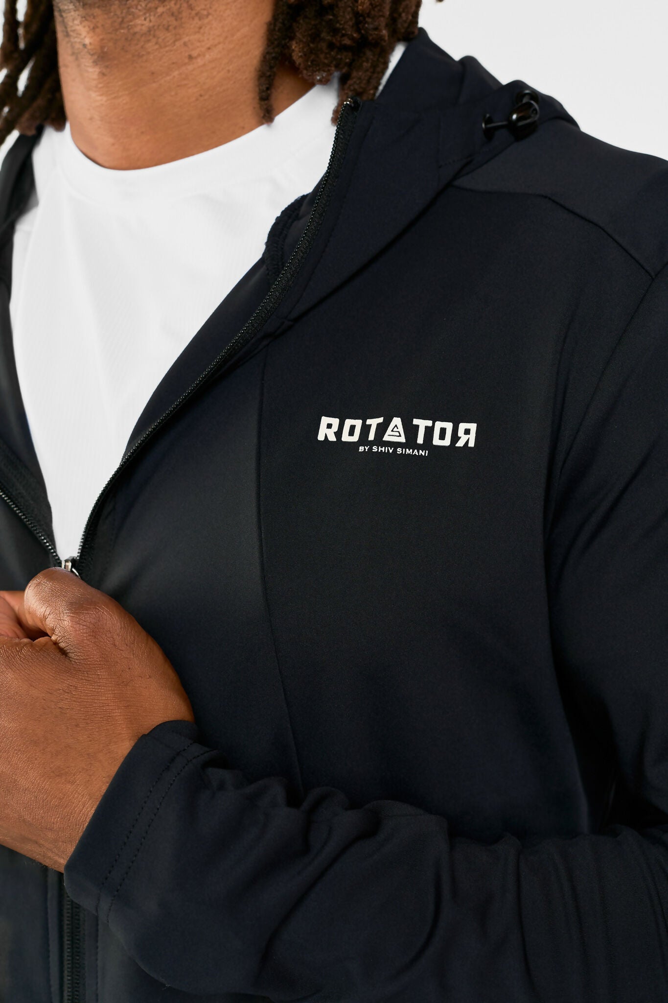 Rotator Active Wear Mens Performance Jacket - Black - Shopzetu
