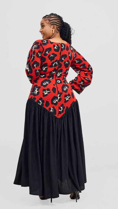 Inroses Glee Dress - Black / Red - Shopzetu