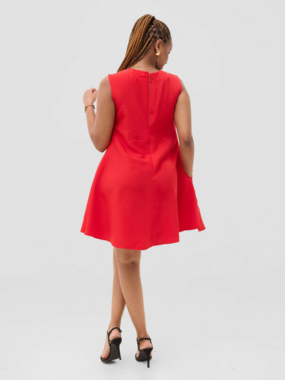 Mnubistyle Kanini Dress - Red - Shopzetu
