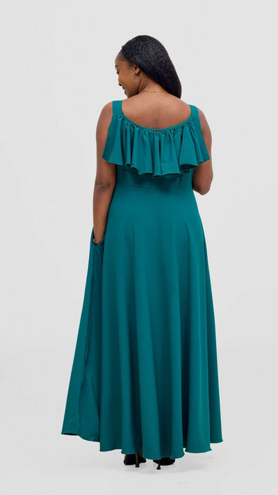 Kakiba Collections Rose Dress - Green - Shopzetu