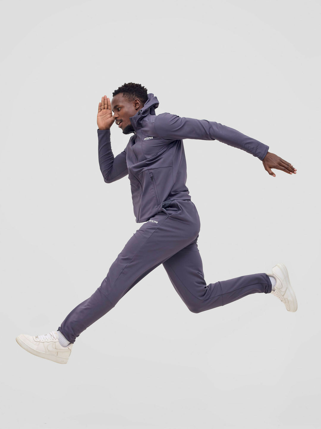 Rotator Active Wear Performance Tracksuit Set - Dark Grey - Shopzetu