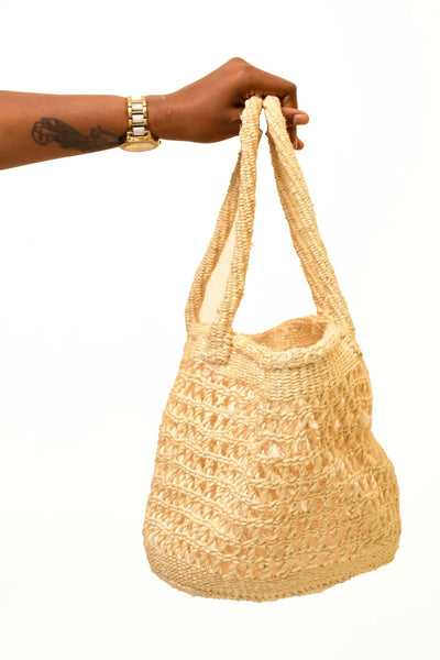 Bella Beach Bag - Khaki - Shopzetu