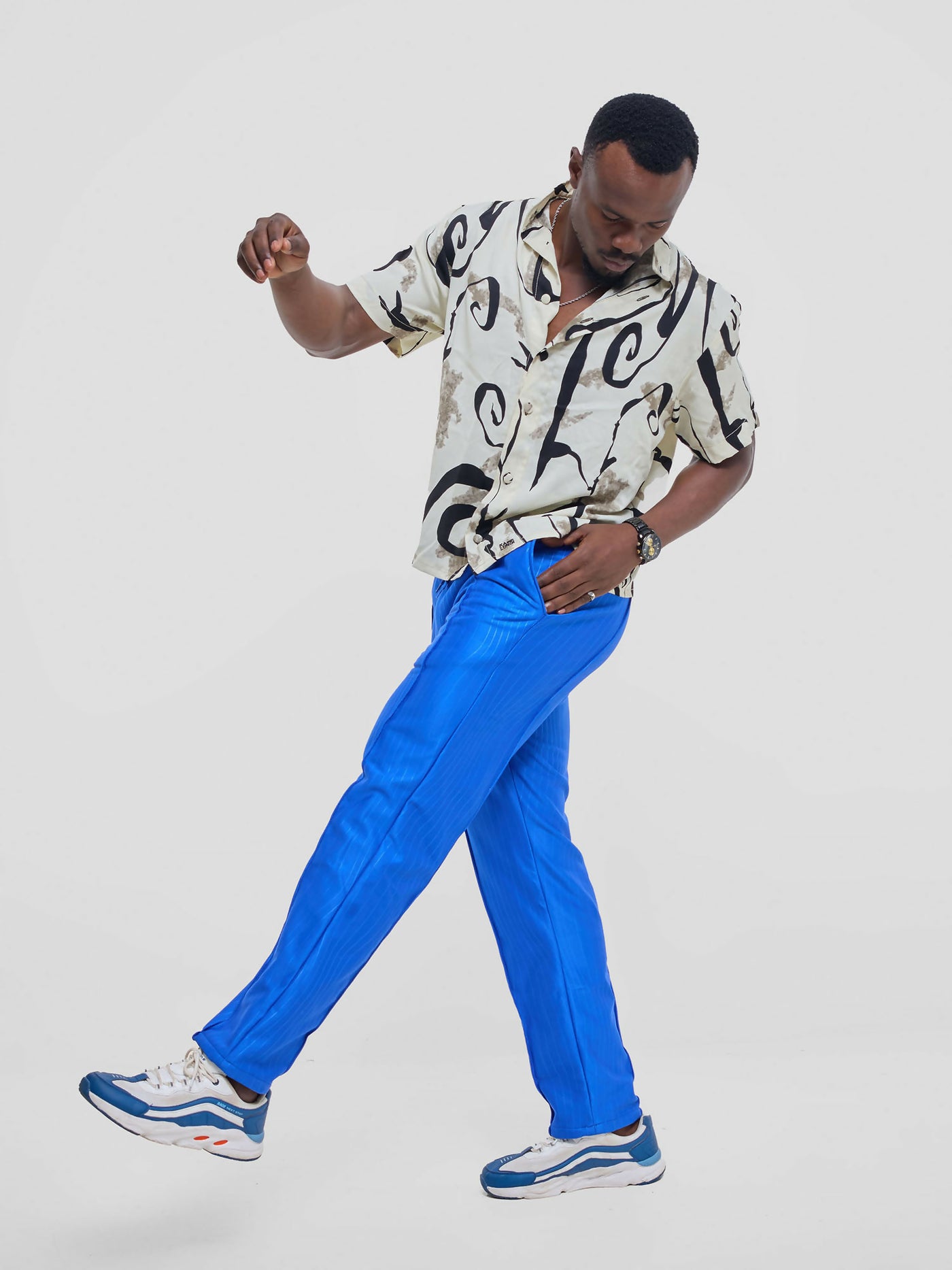 Kalungi Tulivu Unisex Pant - Blue - Shopzetu