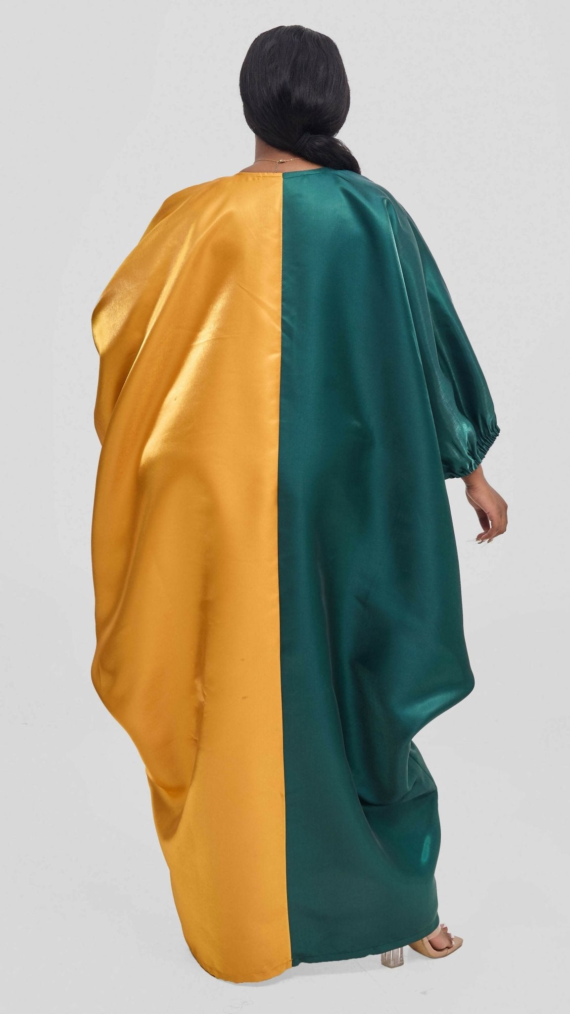 Hats And More Majestic Grace Dress – Gold / Emerald - Shopzetu