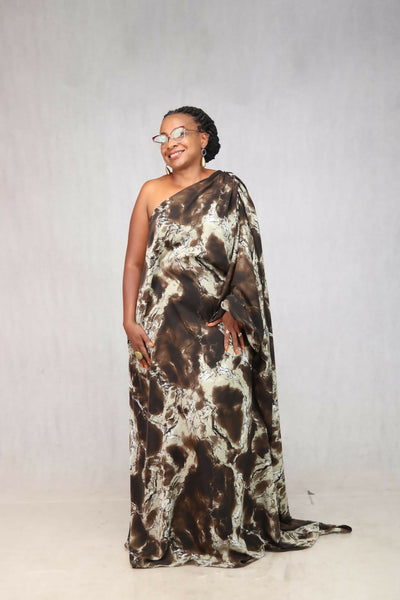 Thick & Fab Fatima Dress - Green Print