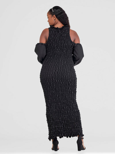 Long Stretch Dress - Black