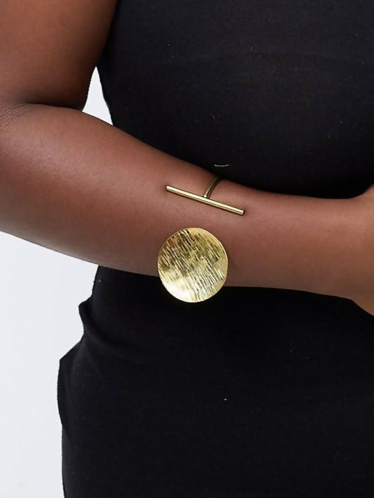 Purely Brass Mali Bracelet - Brass - Shopzetu
