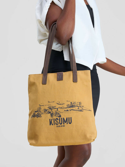 Eden Leather Kisumu Tote Bag - Tan