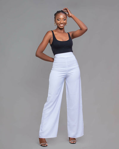 Da’Joy Fashions Polaris Pants - White - Shopzetu