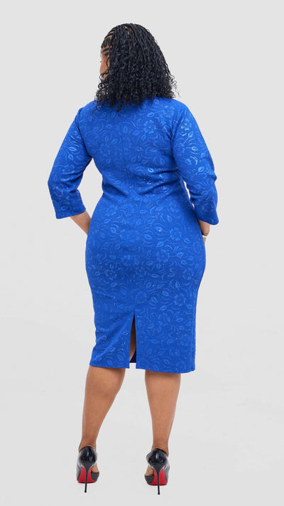 Lizola Kiara Bodycon Dress - Blue - Shopzetu