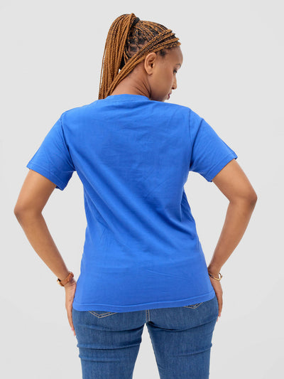Zuria Fashions Unisex Roundneck T-shirt - Royal Blue - Shopzetu