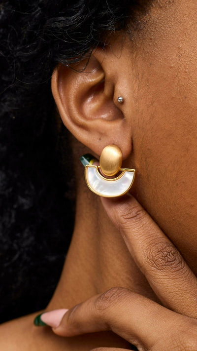 Accessorize With Style Statement Earring - Multicolored - Shopzetu