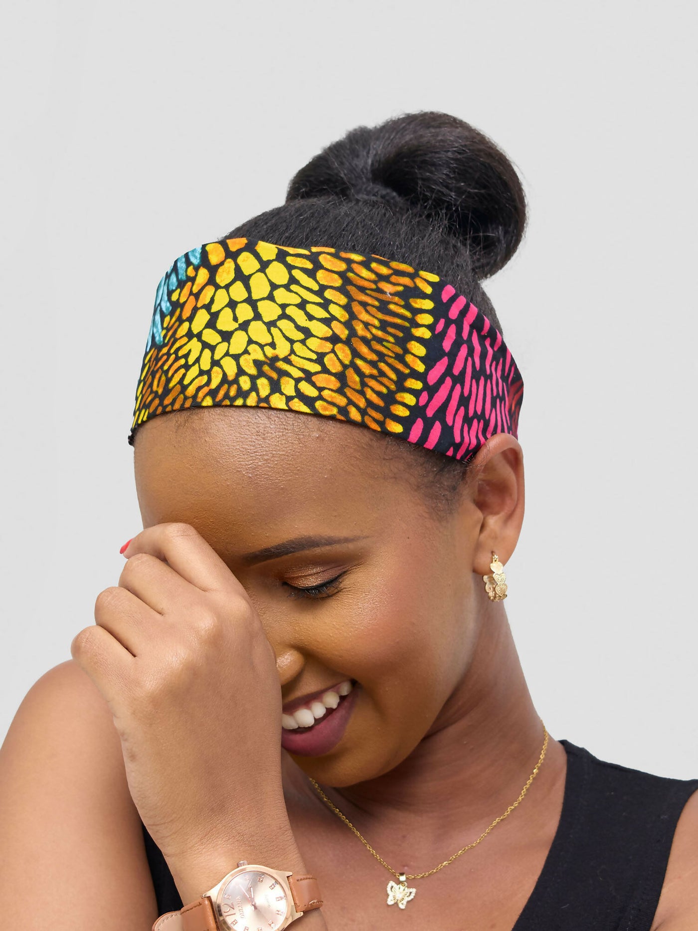 Proverbs 1 Classic Headband Rooted Bloom - Multicolored Print - Shopzetu