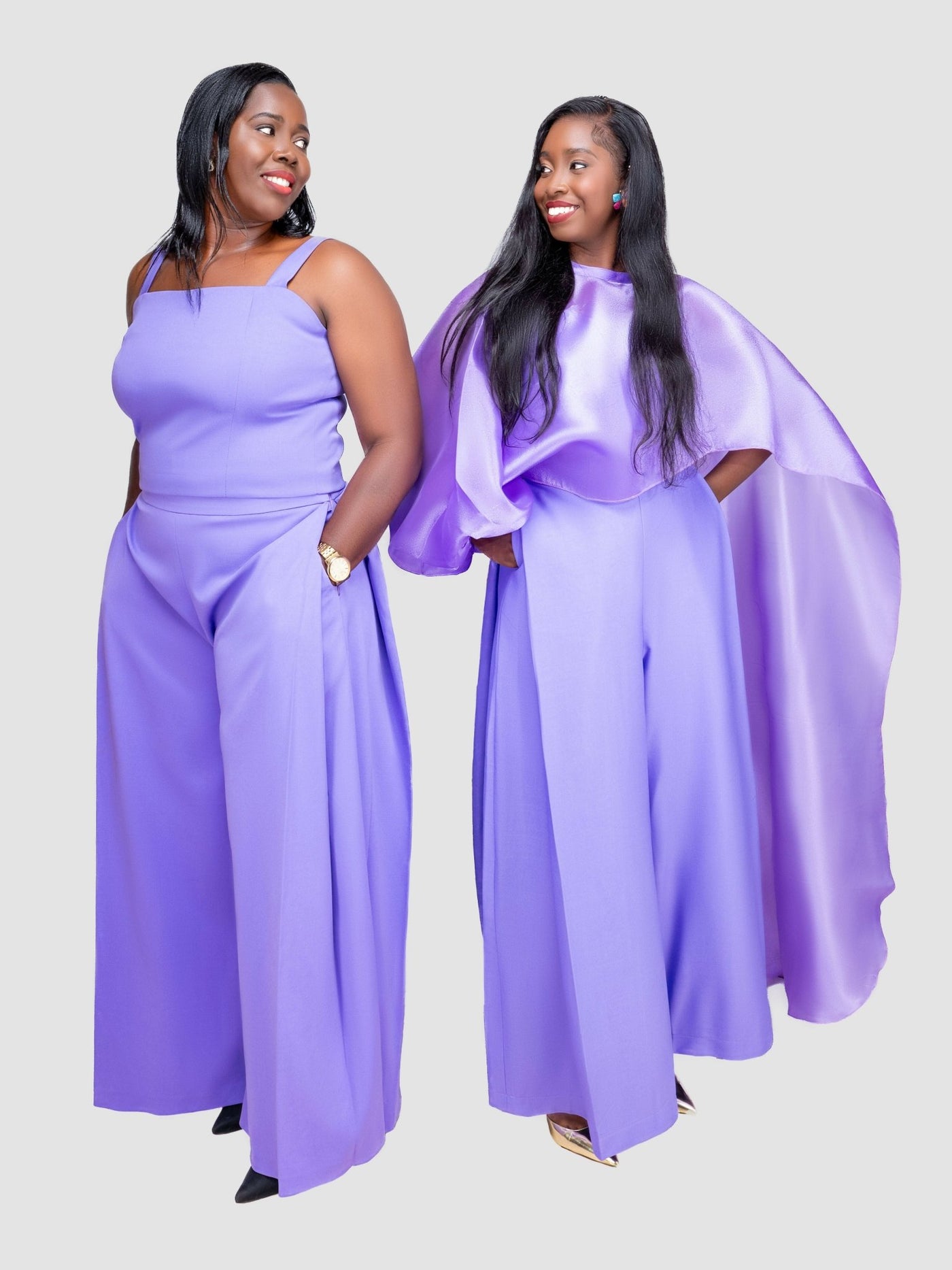 V - LUX Lavish Babe Pant Set - Lilac - Shopzetu