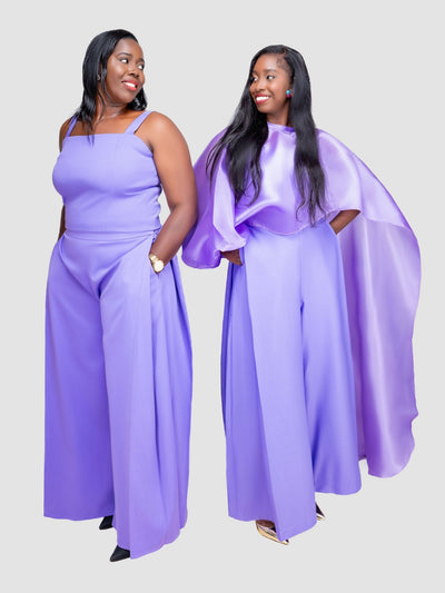 V - LUX Lavish Babe Pant Set - Lilac - Shopzetu