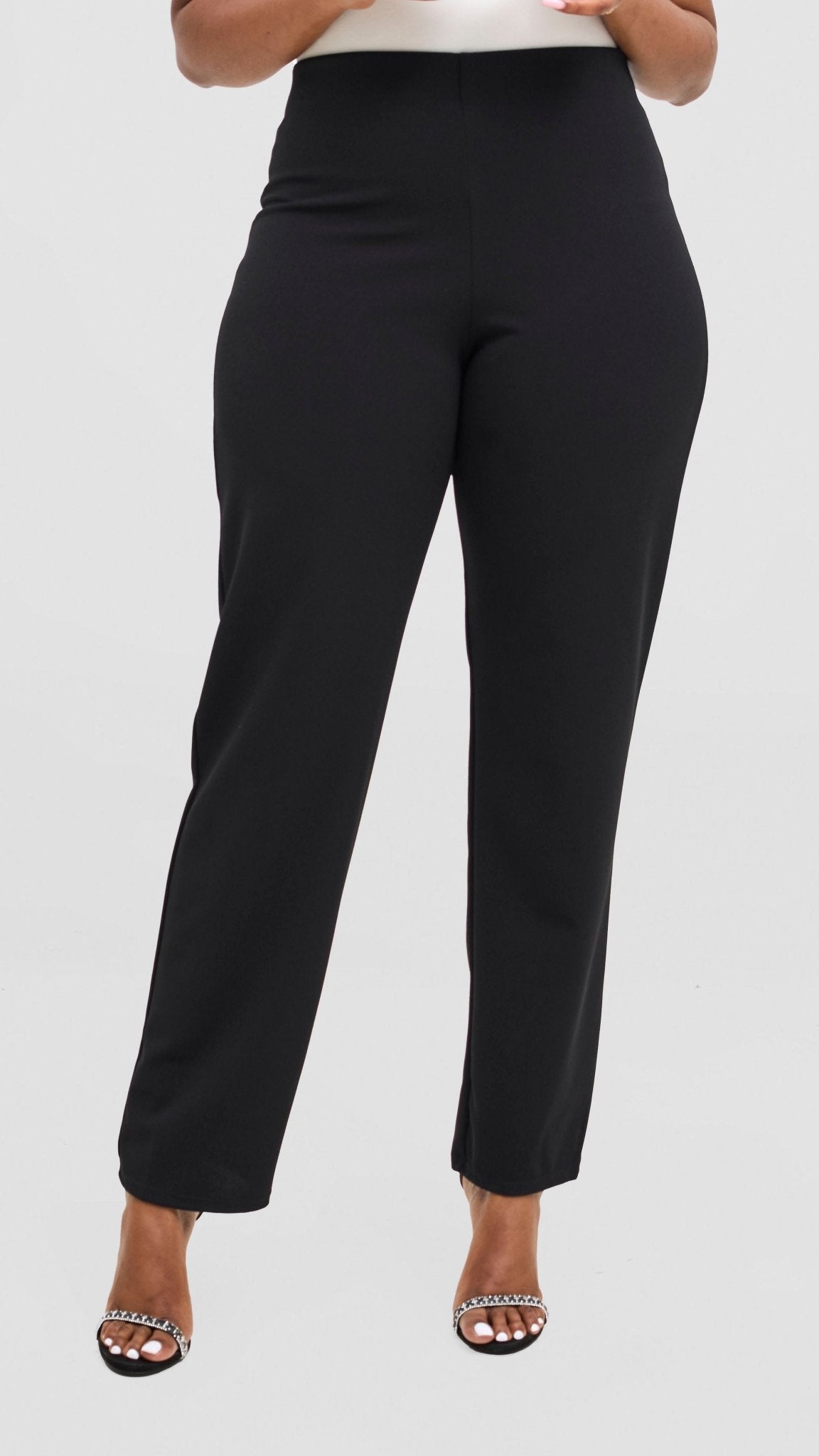 Vivo Chela Wide Leg Pants - Black - Shopzetu