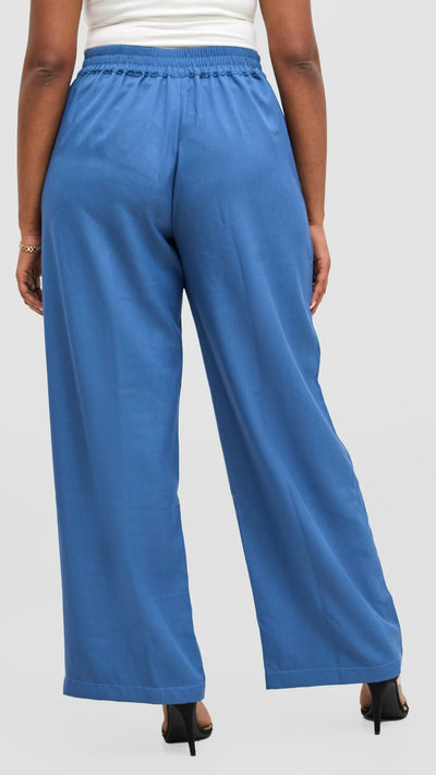 Vivo Tahisa Straight Leg Pants - Blue - Shopzetu