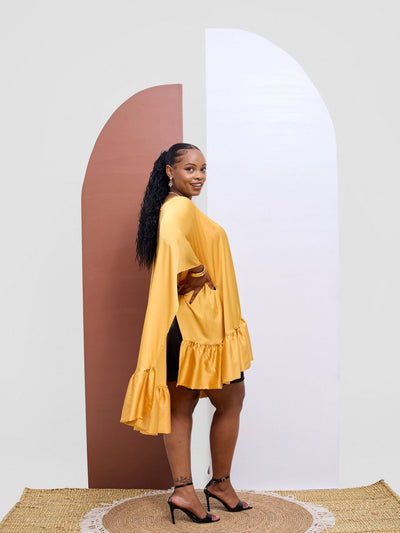 Vivo Kelemi 4.0 Frilled Wide Top - Mustard - Shopzetu