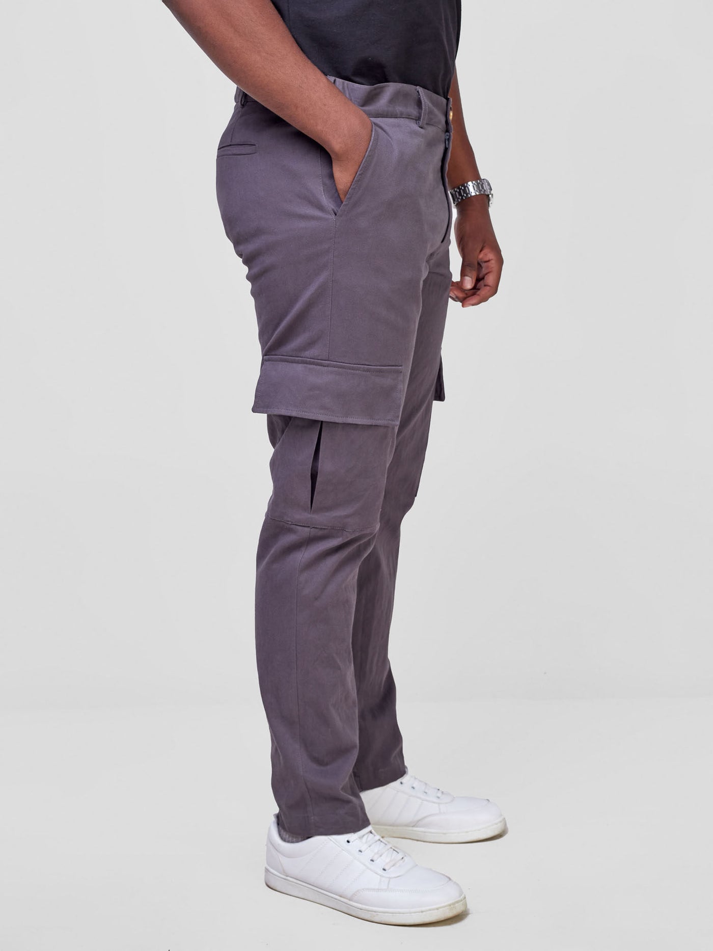 Safari by Vivo Men's Cargo Pants - Dark Grey