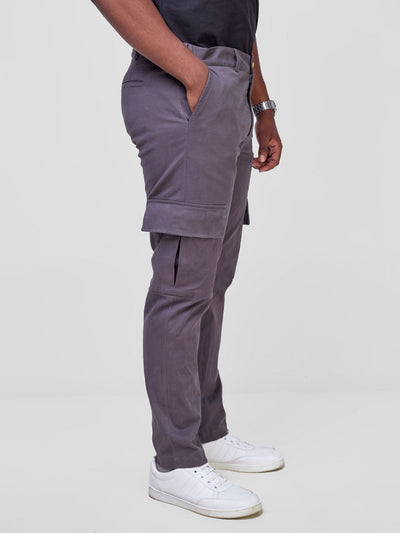 Safari by Vivo Men's Cargo Pants - Dark Grey