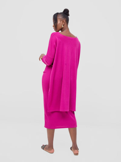 Vivo Safa Sweater - Fuschia - Shopzetu