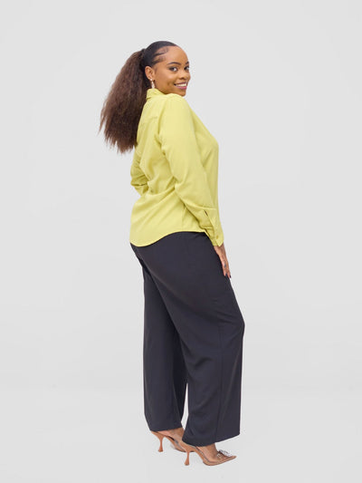 Vivo Pesi Basic Long Sleeve Shirt - Lime Stripes - Shopzetu