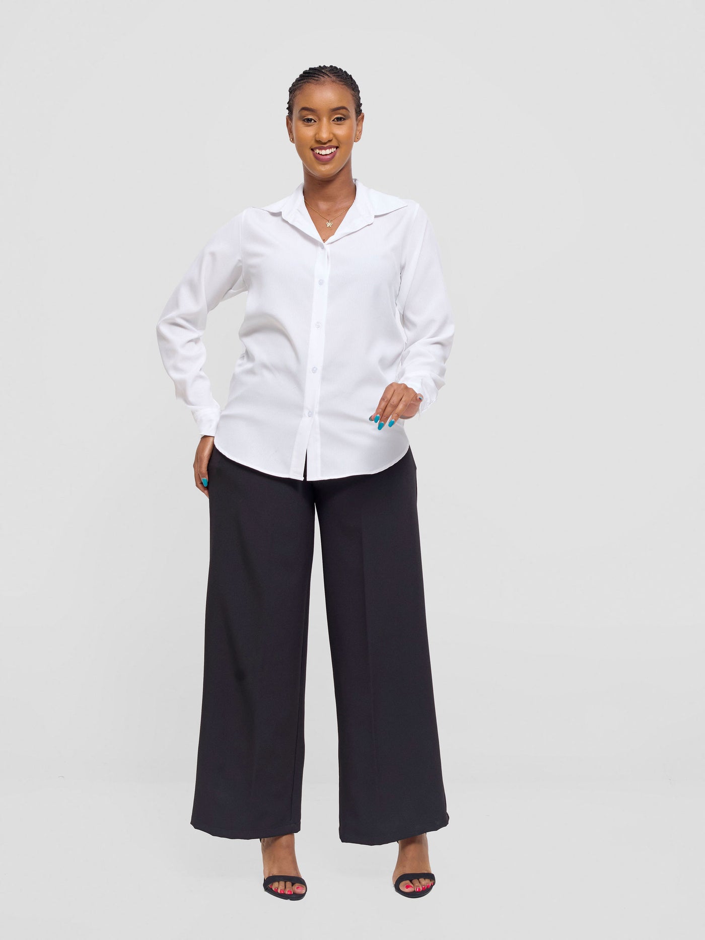 Vivo Pesi Basic Long Sleeve Shirt - White Stripes