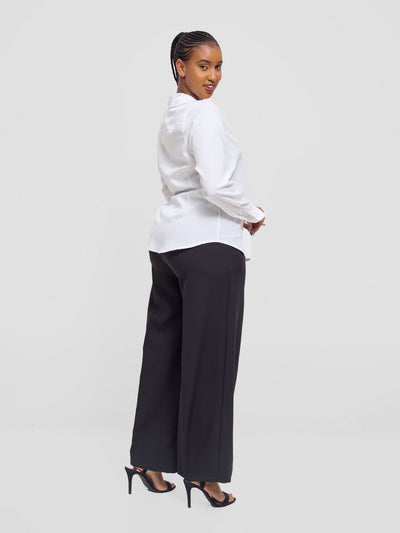 Vivo Pesi Basic Long Sleeve Shirt - White Stripes - Shopzetu