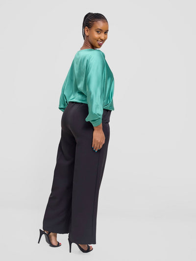 Vivo Sawari Crossed Cuff Batwing Top - Mint - Shopzetu