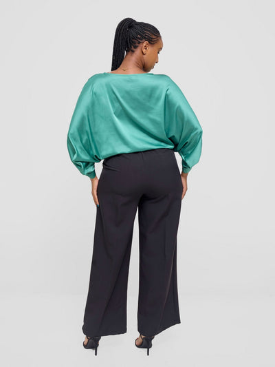 Vivo Sawari Crossed Cuff Batwing Top - Mint - Shopzetu