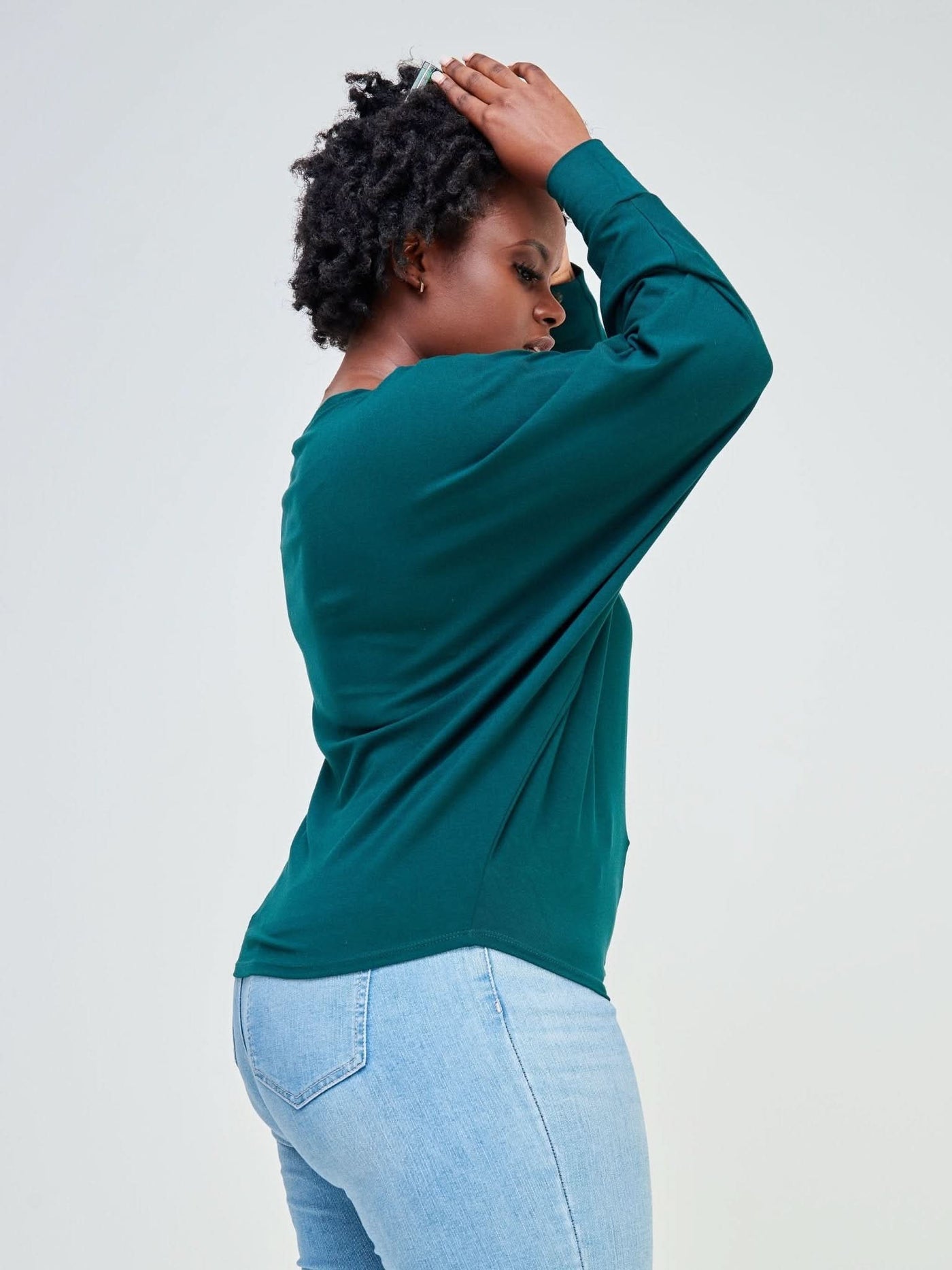 Vivo Bana Batwing Top - Dark Green - Shopzetu