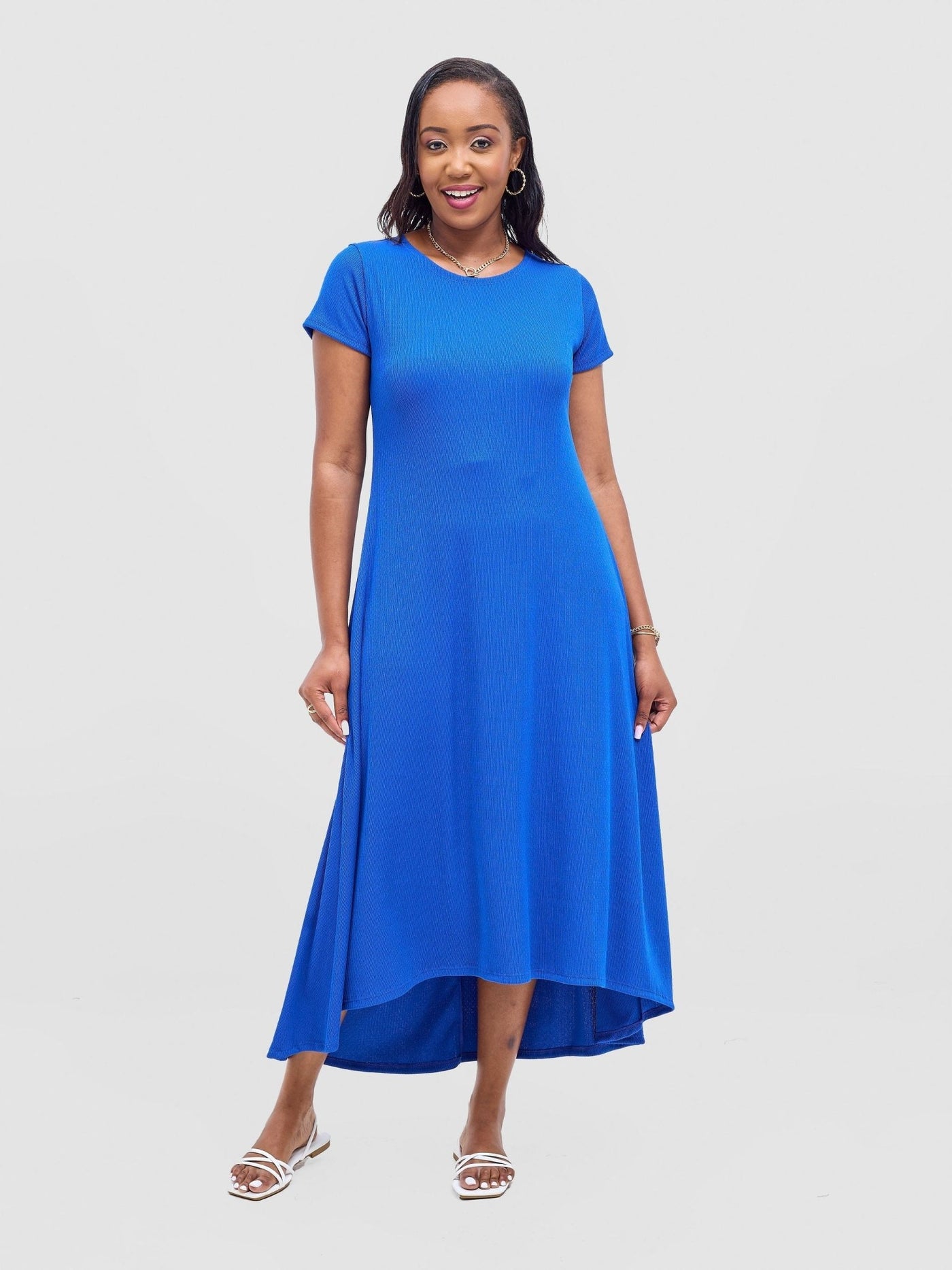 Vivo Rema High Low Maxi Dress - Royal Blue - Shopzetu