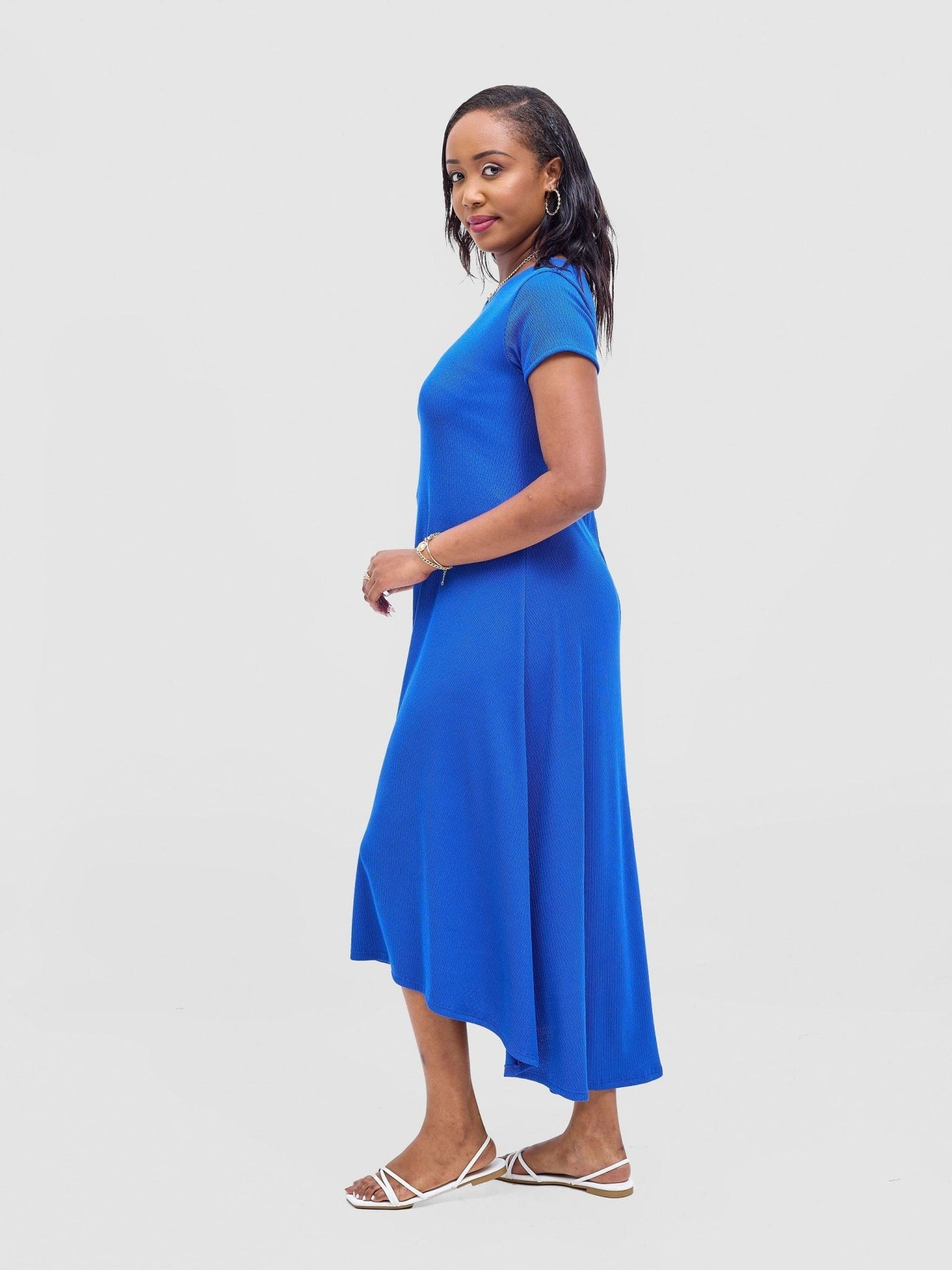 Vivo Rema High Low Maxi Dress - Royal Blue - Shopzetu