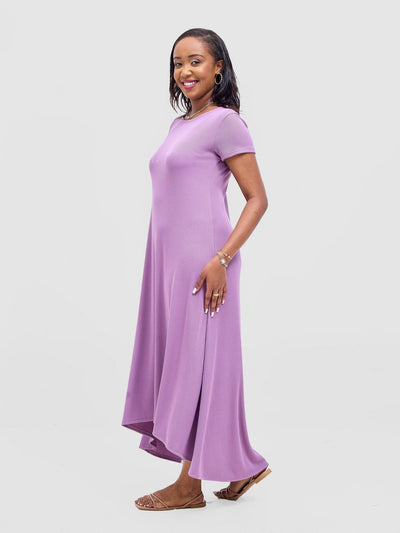 Vivo Rema High Low Maxi Dress - Lilac - Shopzetu